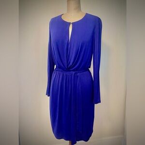 Trina Turk Royal Blue Long Sleeve Dress